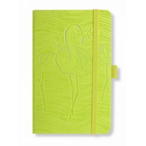 Notatnik Lediberg A6/96/80g linia Ivory Flaming Seledynowy